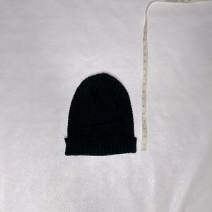 Black Knitted Beanie One Size